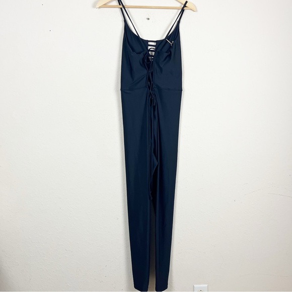 Maaji Black Lace Up Pose Activewear Jumpsuit Size Medium - Picture 5 of 6